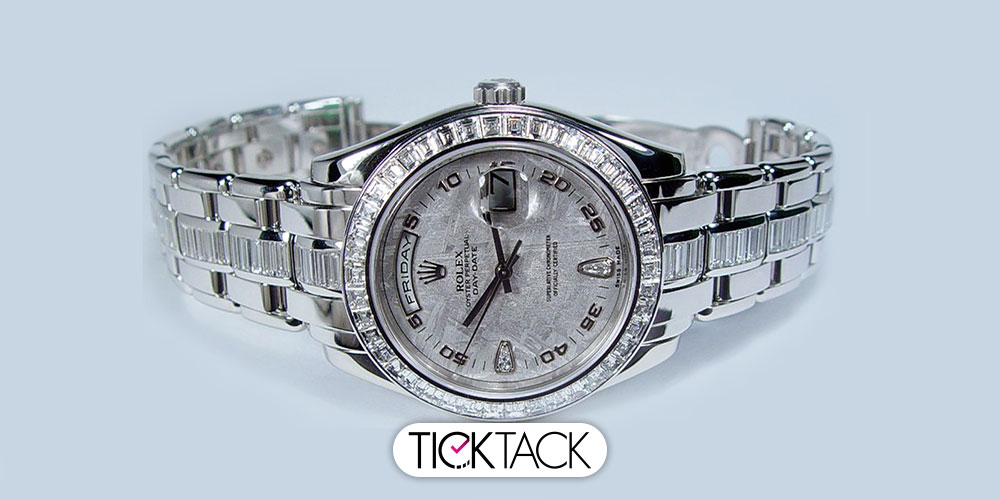 گران قیمت ترین ساعت رولکس - Rolex Platinum Diamond Pearlmaster