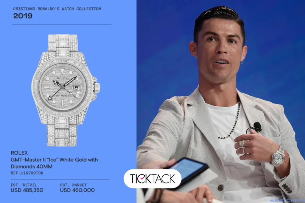 گران ترین ساعت رولکس رونالدو (GMT Master II Ice) | تیک تاک گالری
