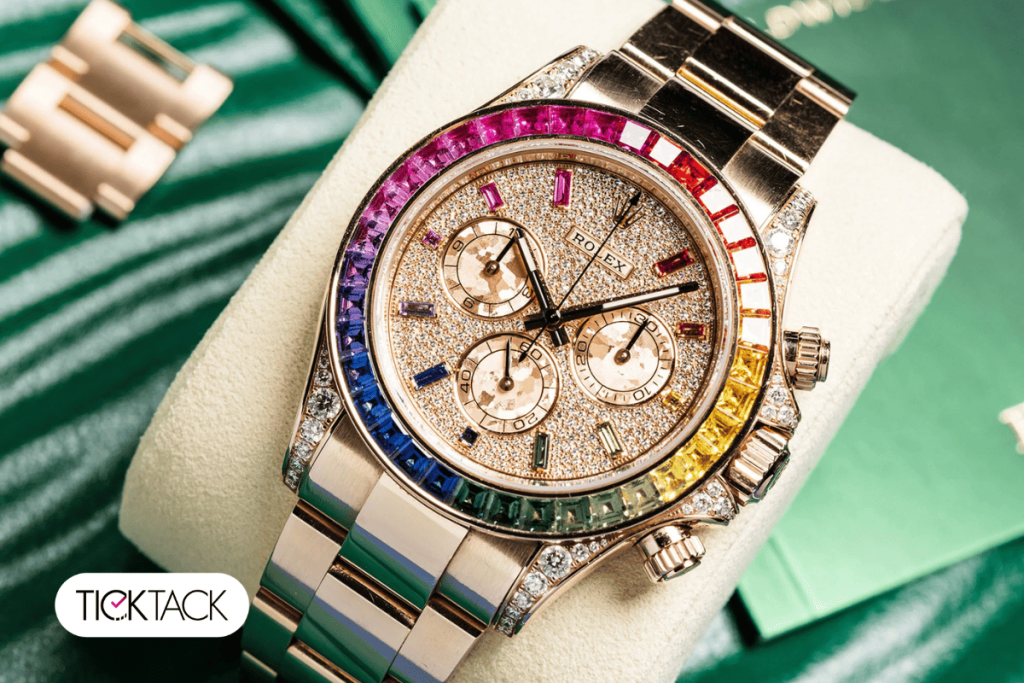 گرانترین ساعت مچی رولکس رنگین کمانی (Rainbow Daytona) | تیک تاک گالری