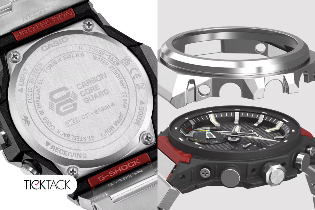 پشت صفحه ساعت جی شاک جی استیل GST-B1000D | تیک تاک گالری