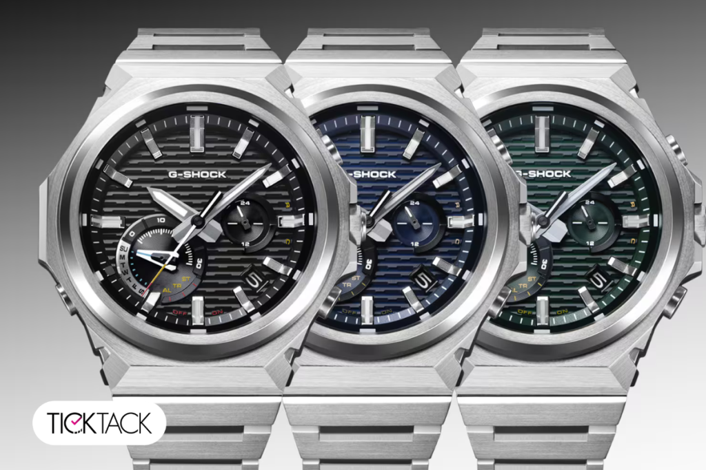 ساعت جی شاک جی استیل GST-B1000D آبی مشکی و سبز | تیک تاک گالری