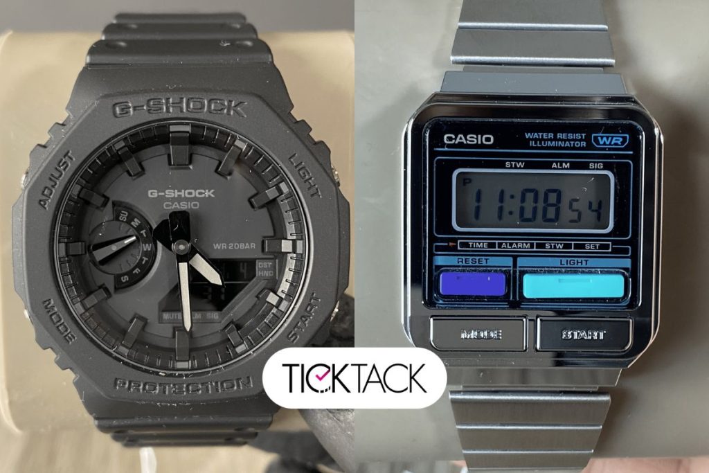 نوشته های روی ساعت های کاسیو اصل | تیک تاک گالری