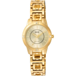 ساعت مچی زنانه اصل | برند کیو اند کیو | مدل F18A-004PY