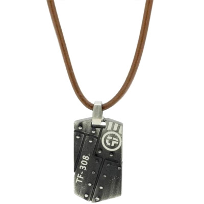 گردنبند مردانه اصل | برند تایم فورس | مدل TS5117CL