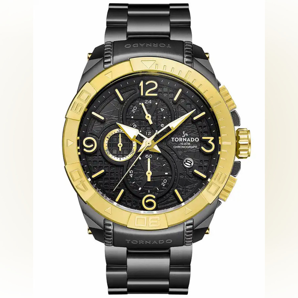 ساعت مچی مردانه اصل | برند تورنادو | مدل T8100-BBBBG