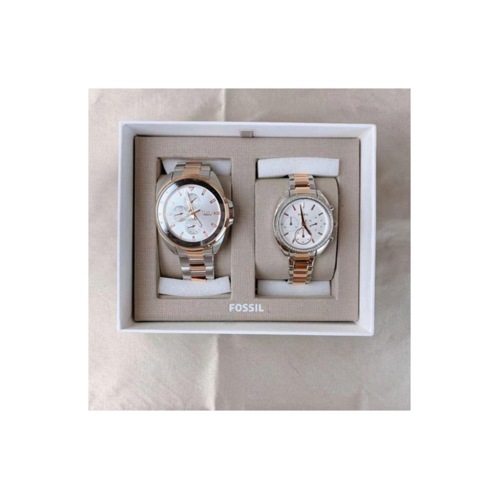 ساعت مچی مردانه - زنانه اصل | برند فسیل | مدل BQ2642SET