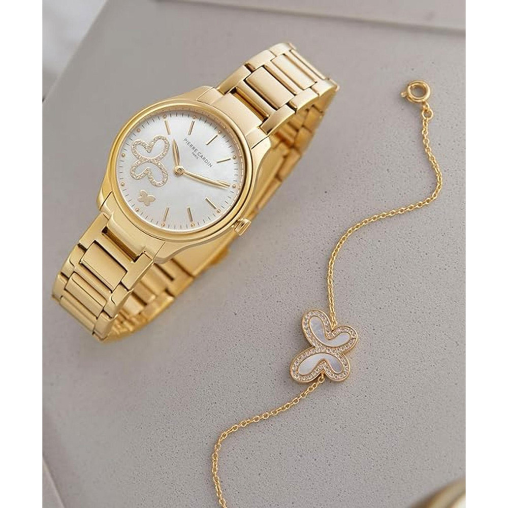 ساعت مچی زنانه اصل | برند پیرکاردین | مدل CF.0912.SJ.1.SET