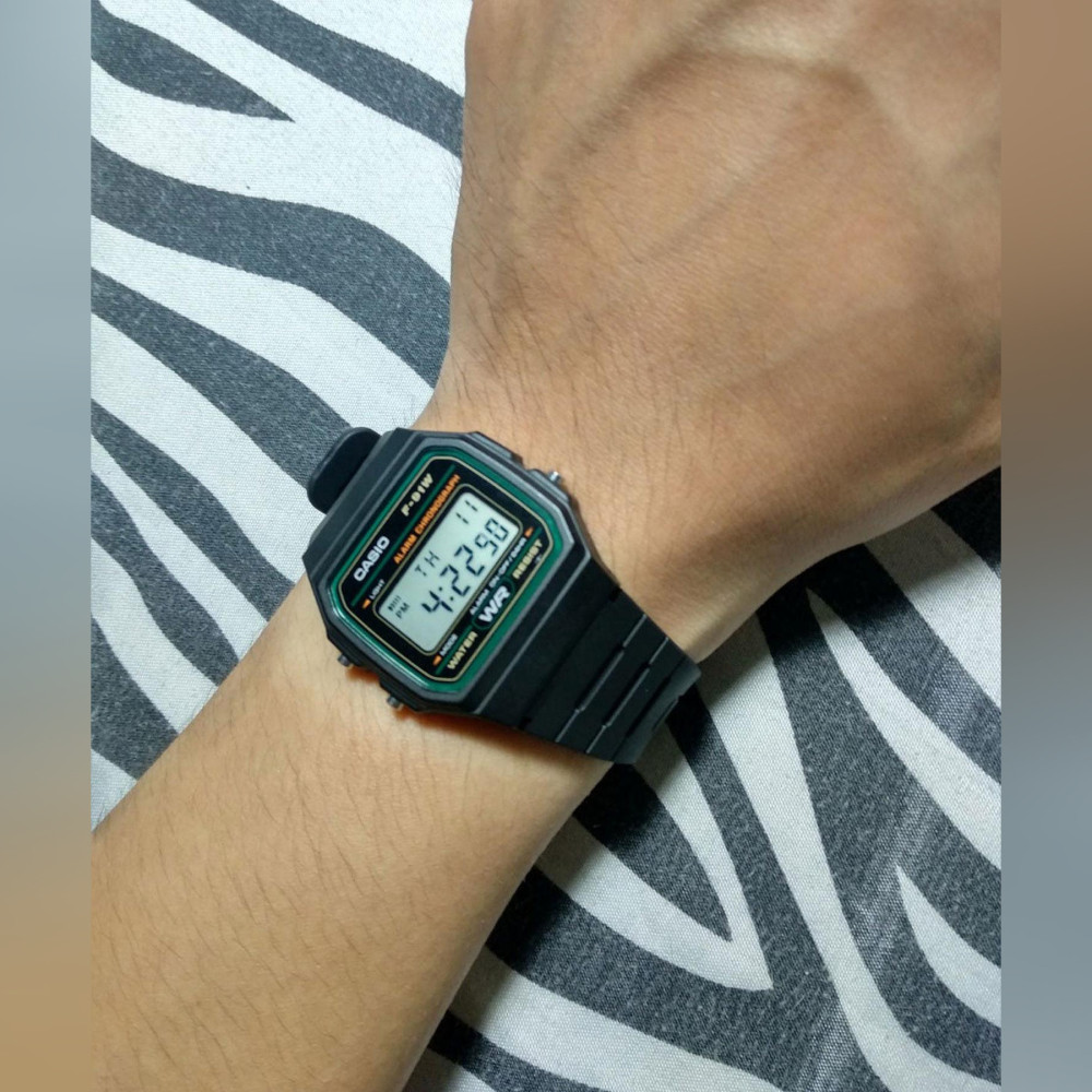ساعت مچی مردانه - زنانه اصل | برند کاسیو | مدل F-91W-3DG