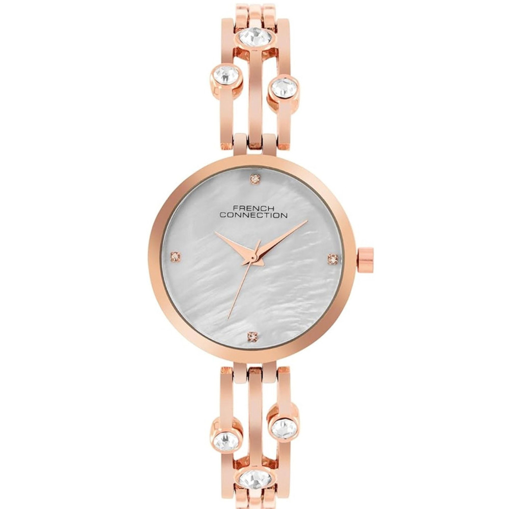 ساعت مچی زنانه اصل | برند فرنچ کانکشن | مدل FCN073SRGM