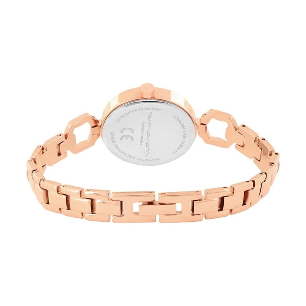 ساعت مچی زنانه اصل | برند فرنچ کانکشن | مدل FCN079SRGM