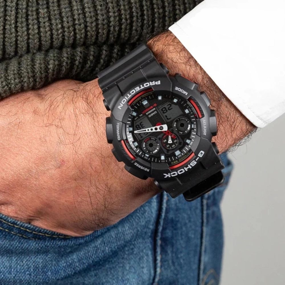 ساعت مچی مردانه اصل | برند کاسیو | مدل GA-100-1A4DR