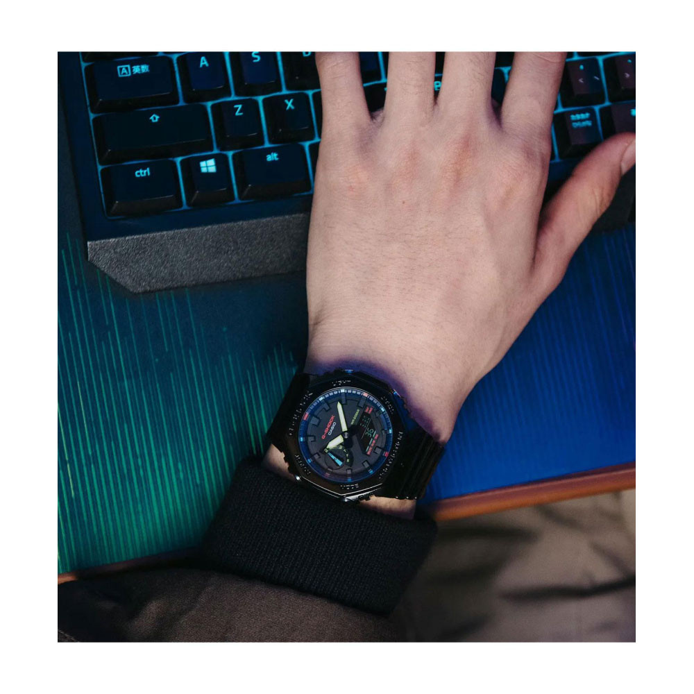 ساعت مچی مردانه اصل | برند کاسیو | مدل GA-2100RGB-1ADR