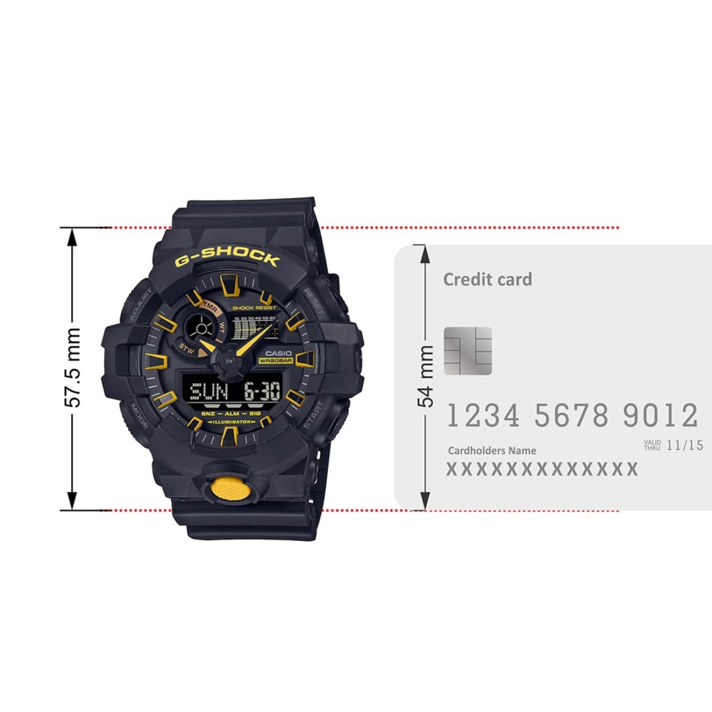 ساعت مچی مردانه اصل | برند کاسیو | مدل GA-700CY-1ADR