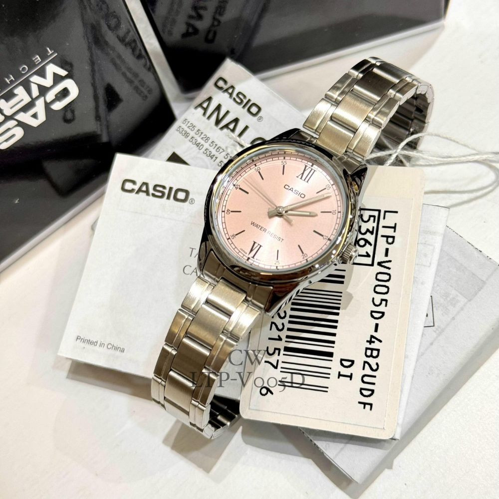 ساعت مچی زنانه اصل | برند کاسیو | مدل LTP-V005D-4B2UDF