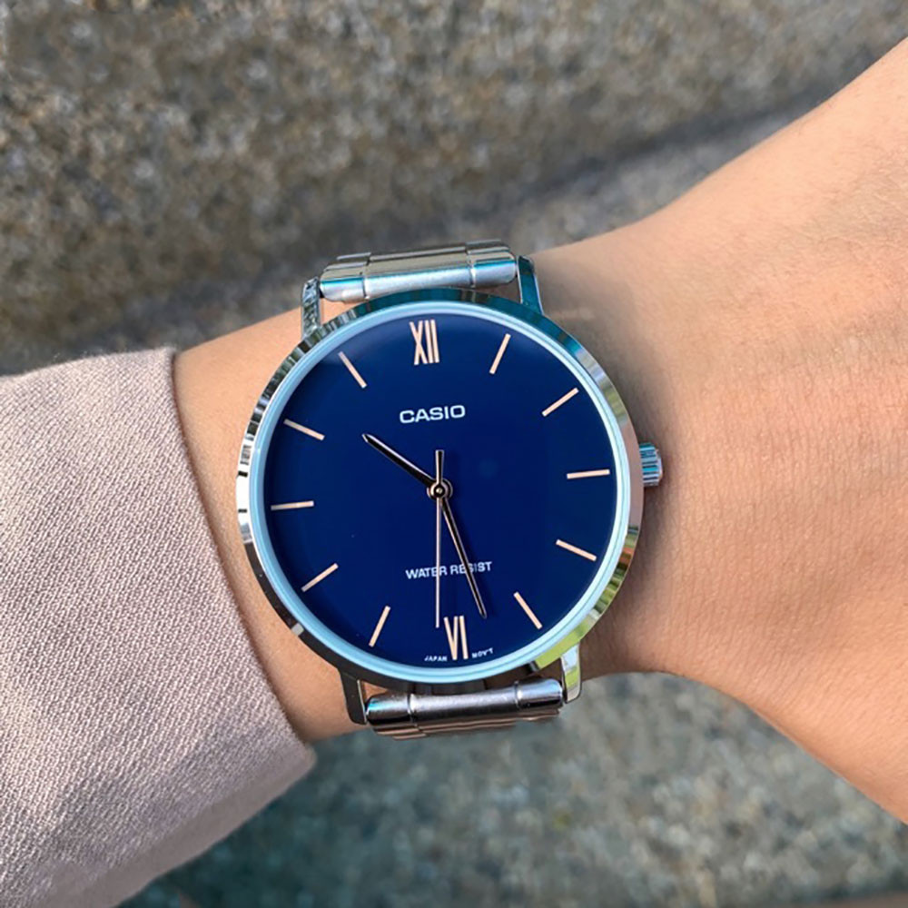 ساعت مچی زنانه اصل | برند کاسیو | مدل LTP-VT01D-2B2UDF