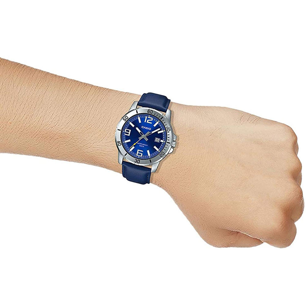 ساعت مچی مردانه اصل | برند کاسیو | مدل MTP-VD01L-2BVUDF