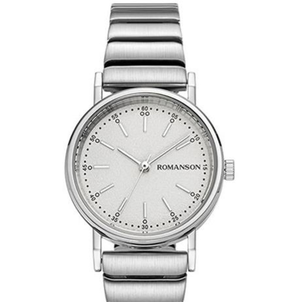 ساعت مچی زنانه اصل | برند رومانسون | مدل RM4BS005LLWWA12W-W