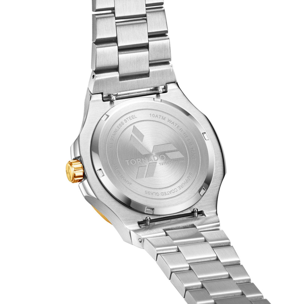 ساعت مچی مردانه اصل | برند تورنادو | مدل T21001-TBSHG