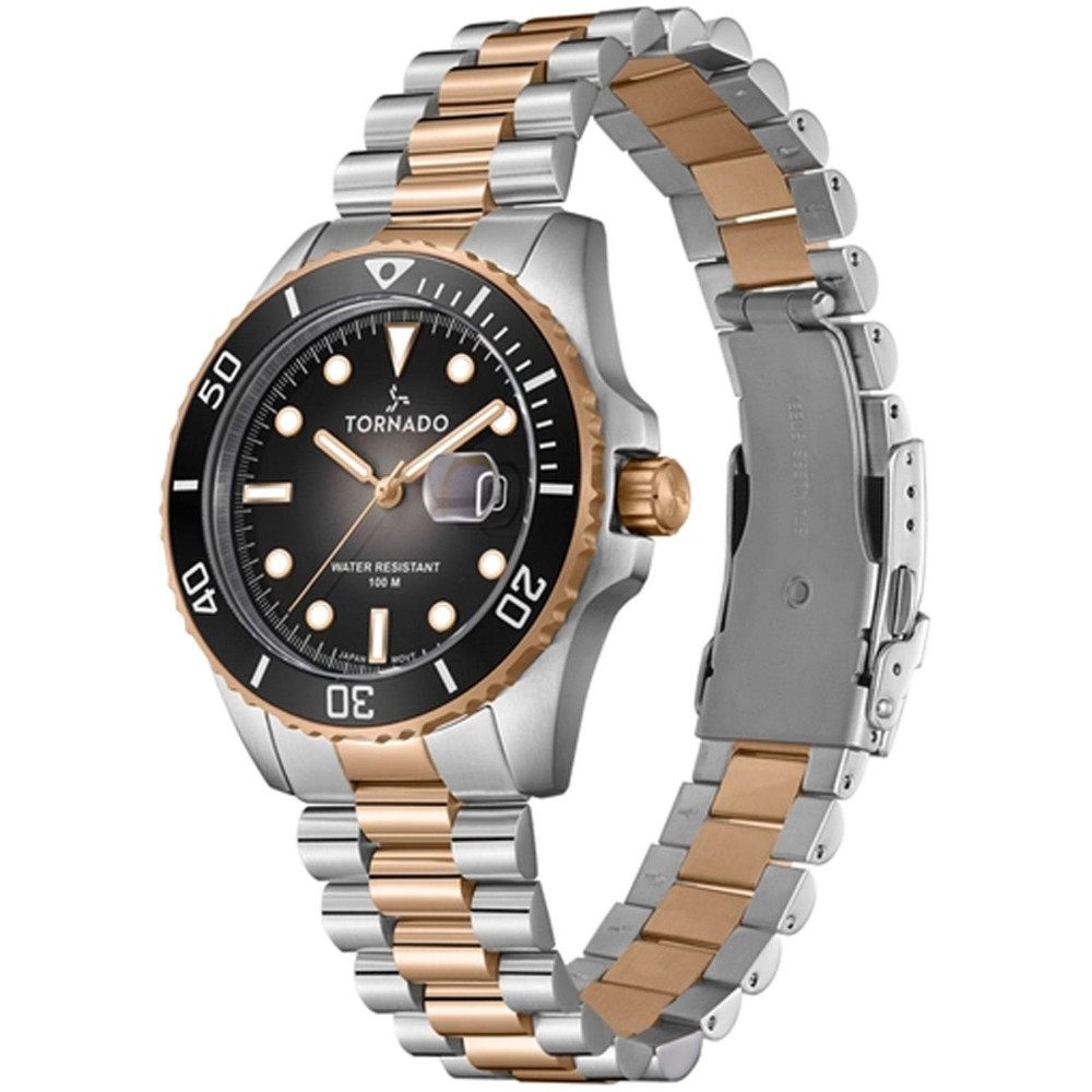 ساعت مچی مردانه اصل | برند تورنادو | مدل T22001-KBKB