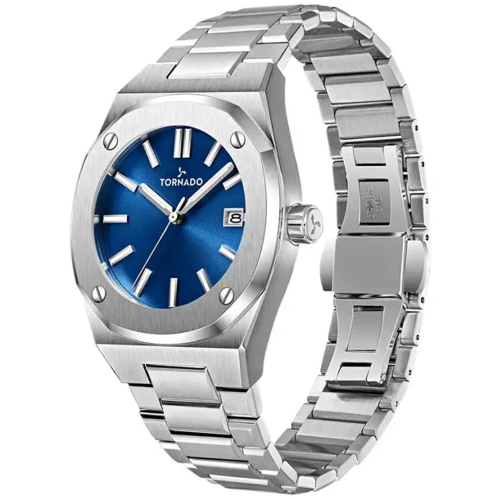 ساعت مچی مردانه اصل | برند تورنادو | مدل T23003-SBSN