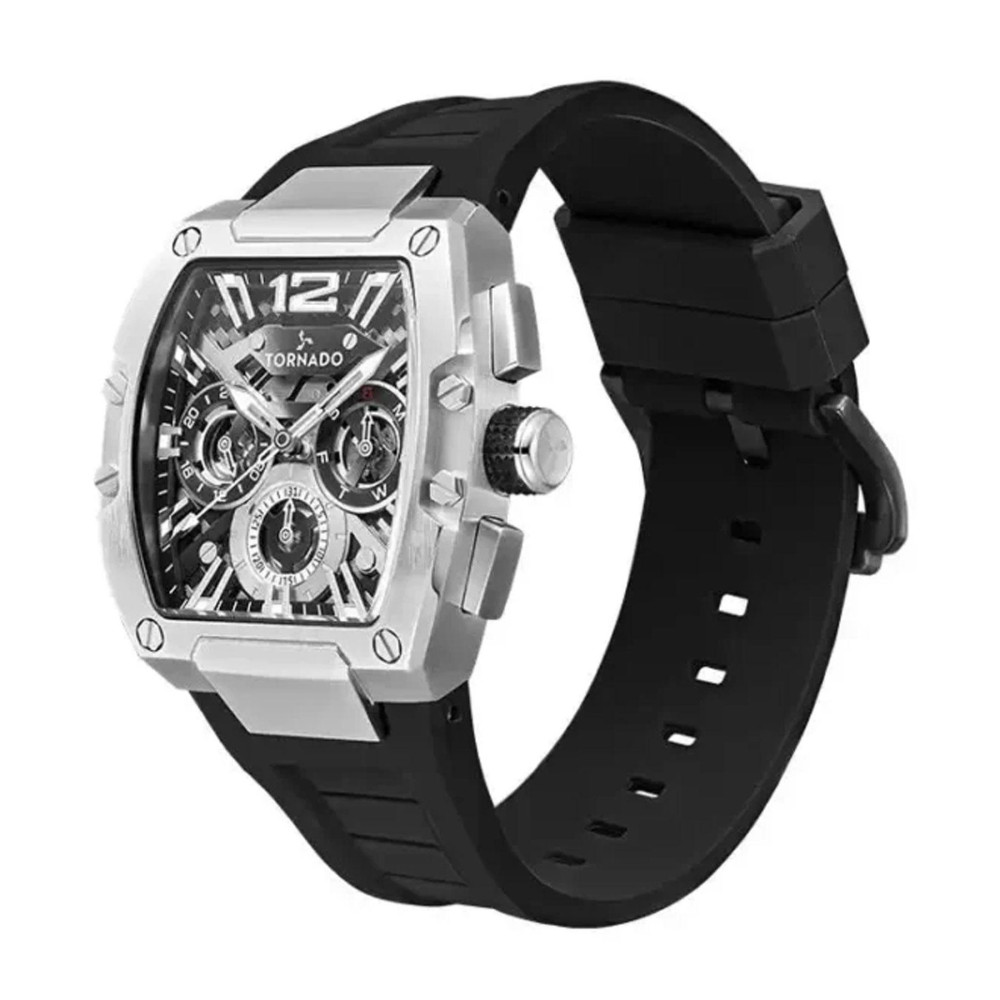 ساعت مچی مردانه اصل | برند تورنادو | مدل T23105-SSBB