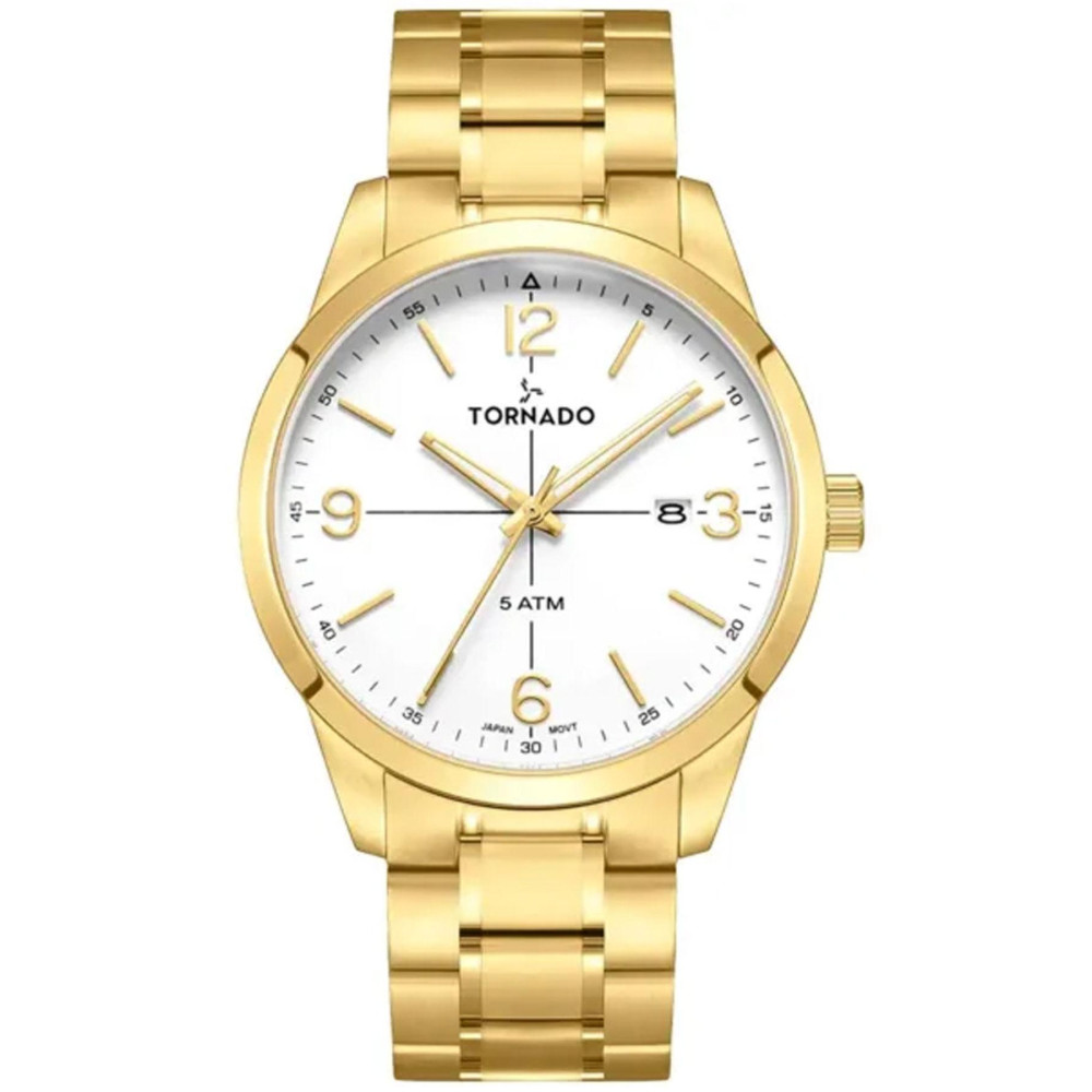 ساعت مچی مردانه اصل | برند تورنادو | مدل T24007-GBGW