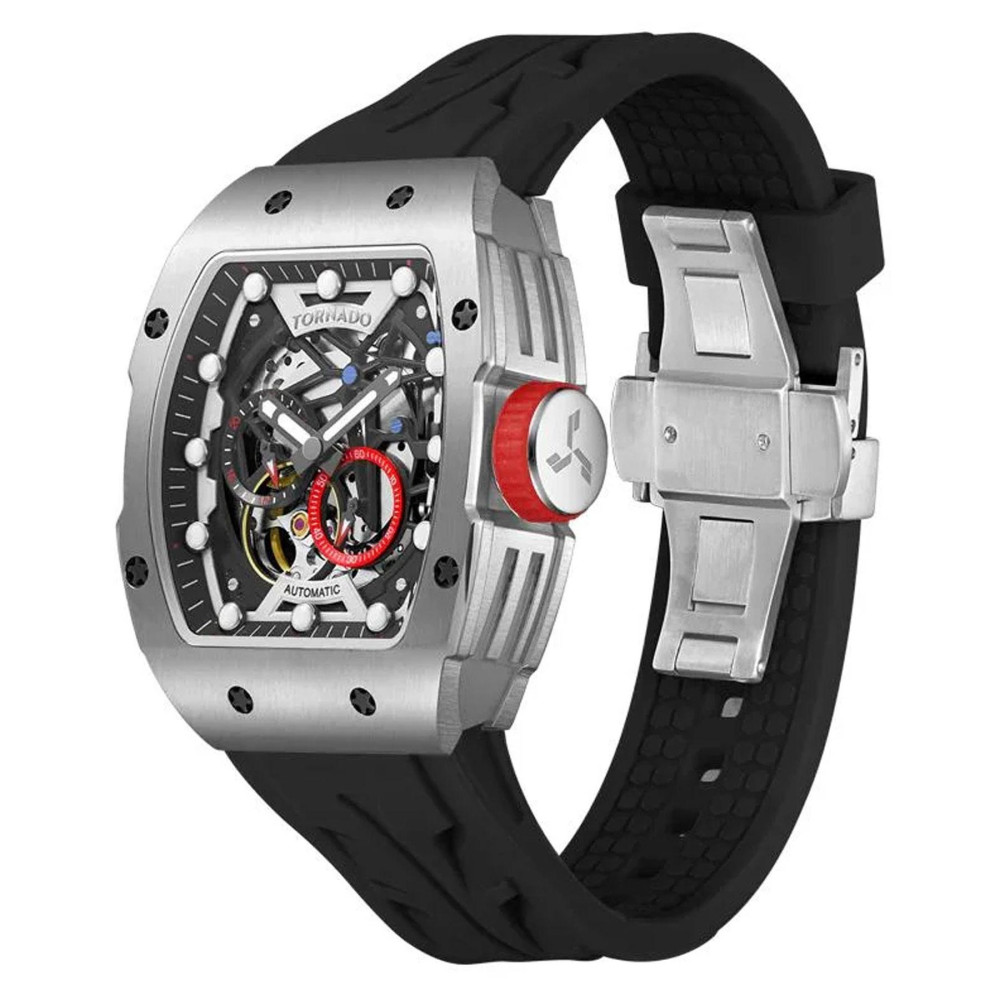 ساعت مچی مردانه اصل | برند تورنادو | مدل T24302-SSBB