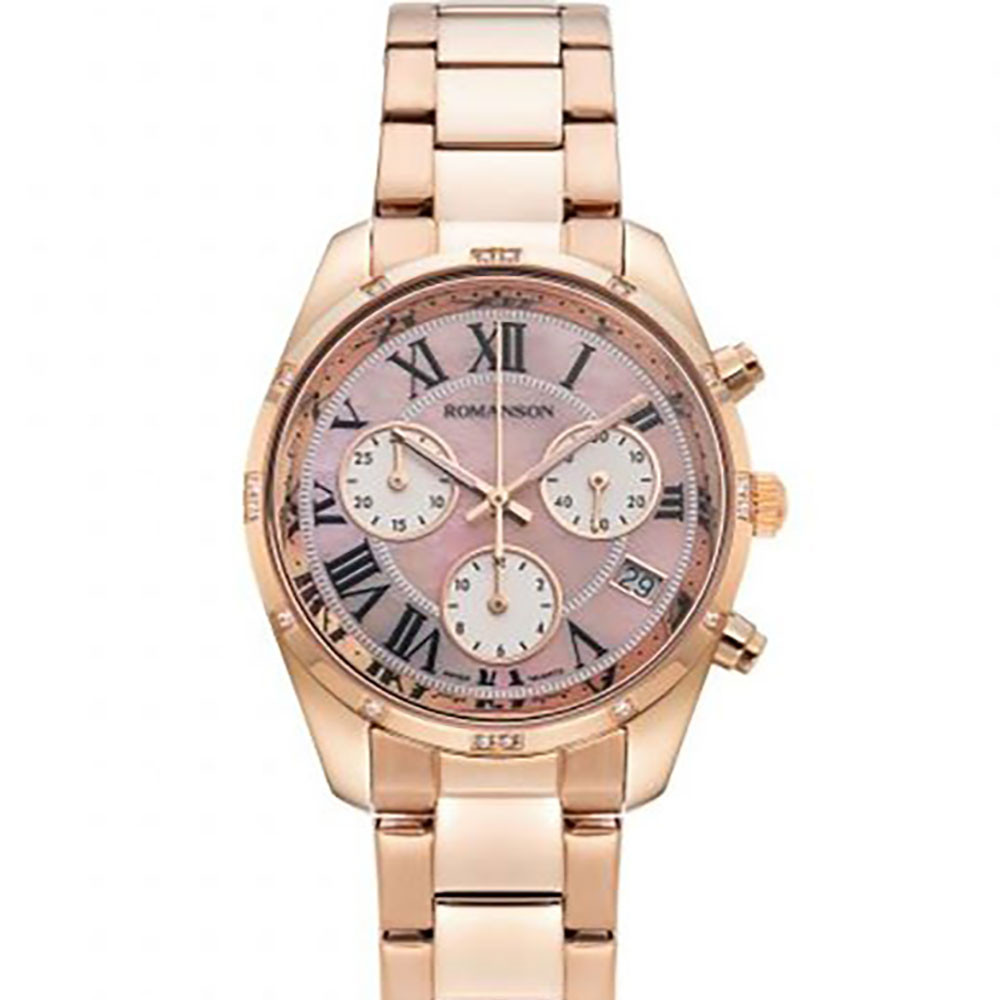 ساعت مچی زنانه اصل | برند رومانسون | مدل TM9A25QLRRME6R-P