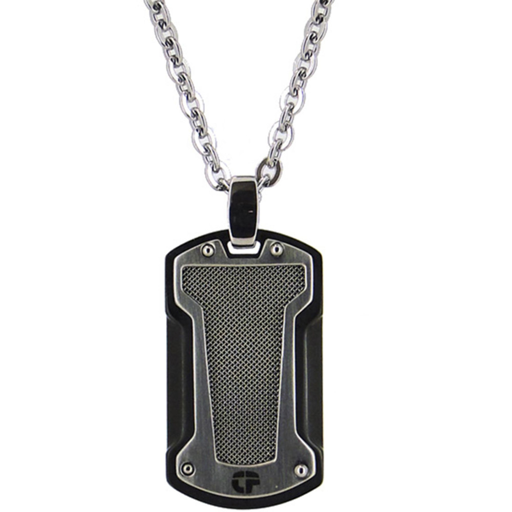 گردنبند مردانه اصل | برند تایم فورس | مدل TS5074CS