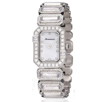 ساعت مچی زنانه اصل | برند رومانسون | مدل RM6A16QLWWM1R1-W