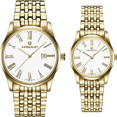 ساعت مچی مردانه - زنانه اصل | برند هانوا | مدل 16-8066.02.001SET