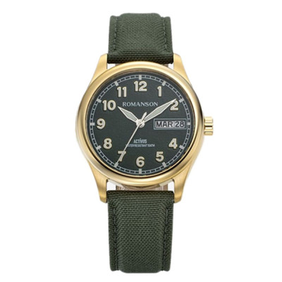 ساعت مچی مردانه اصل | برند رومانسون | مدل AL4BS015FMEGAD1W-GREEN