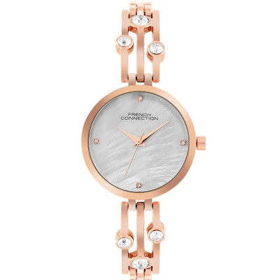 ساعت مچی زنانه اصل | برند فرنچ کانکشن | مدل FCN073SRGM