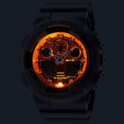 ساعت مچی مردانه اصل | برند کاسیو | مدل GA-100FL-8ADR