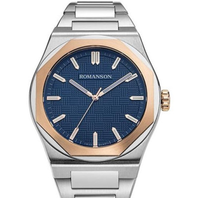 ساعت مچی مردانه اصل | برند رومانسون | مدل RM4BS004MMWJAN6R-BL