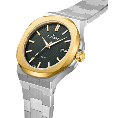 ساعت مچی مردانه اصل | برند تورنادو | مدل T21001-TBSHG