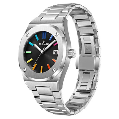 ساعت مچی مردانه اصل | برند تورنادو | مدل T23003-SBSB