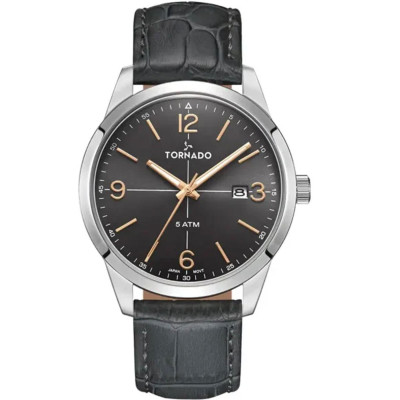 ساعت مچی مردانه اصل | برند تورنادو | مدل T24007-SLXX