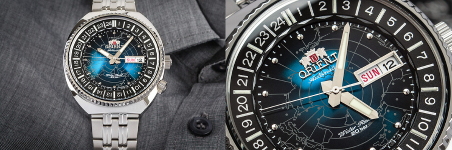 ساعت اورینت جهان‌ نما (World Map)