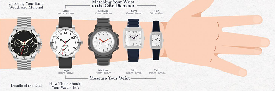 راهنمای اندازه گیری ساعت مچی | فروشگاه اینترنتی تیک تاک گالری
