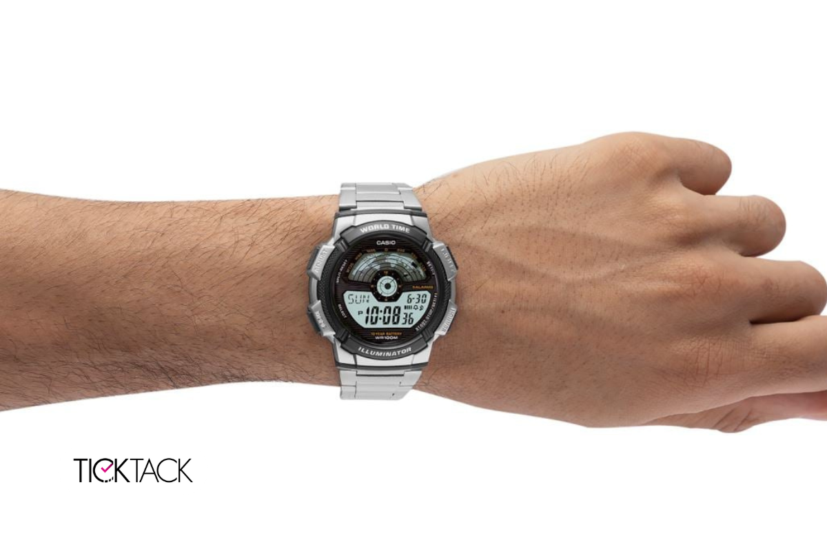 ساعت کاسیو اصل نقره ای