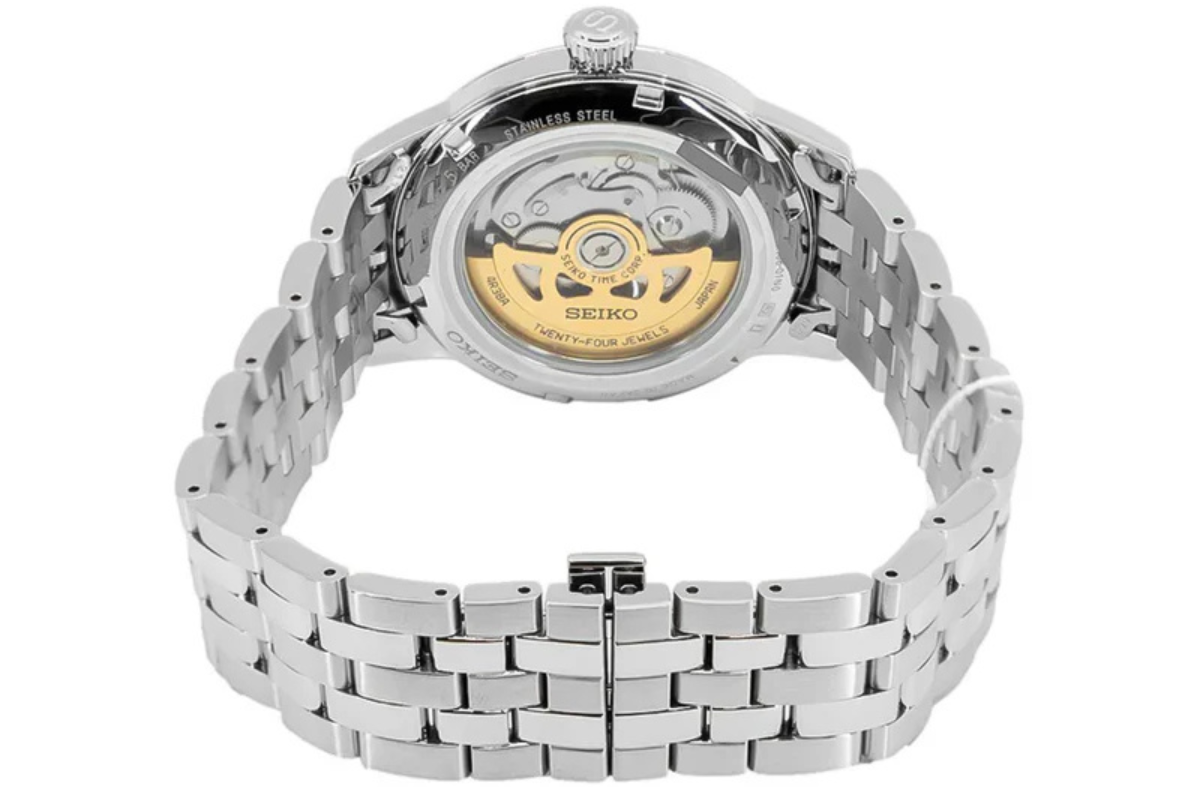 پشت ساعت سیکو پرساژ قلب باز